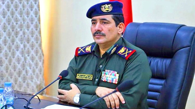 وزير الداخلية اللواء الركن إبراهيم حيدان